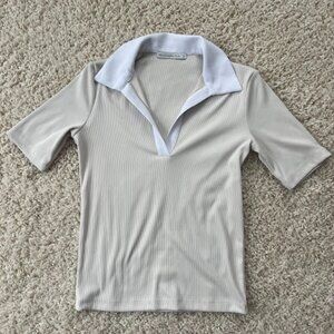 Abercrombie ribbed polo golf/tennis